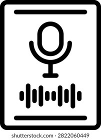 Record Vector Design Icon Style
