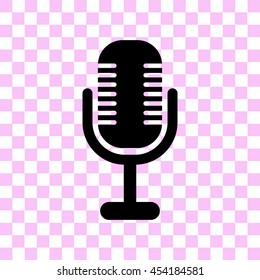 record vector icon - black illustration