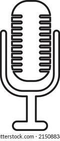 record vector icon line art illustration on white background..eps
