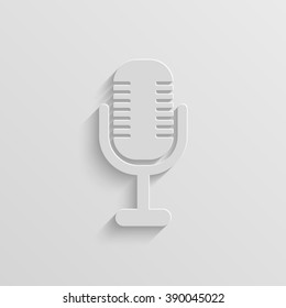 record vector paper icon