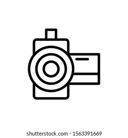 recorde outline icon. vector illustration. Isolated on white background.