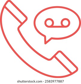 Recorded Call vector icon. Can be used for printing, mobile and web applications.