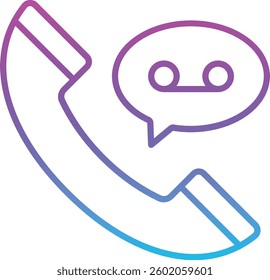 Recorded Call vector icon. Can be used for printing, mobile and web applications.