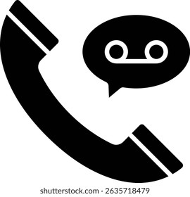 Recorded Call vector icon. Can be used for printing, mobile and web applications.