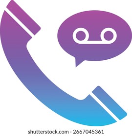 Recorded Call vector icon. Can be used for printing, mobile and web applications.