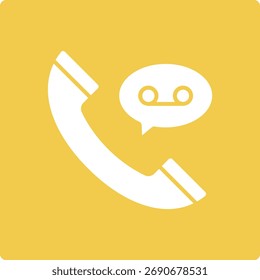 Recorded Call vector icon. Can be used for printing, mobile and web applications.