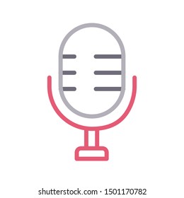 recorder colour line vector icon