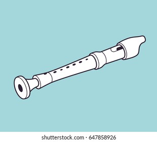 Recorder flute.