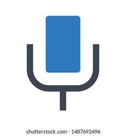 recorder glyph colour vector icon