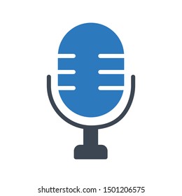 recorder glyph colour vector icon