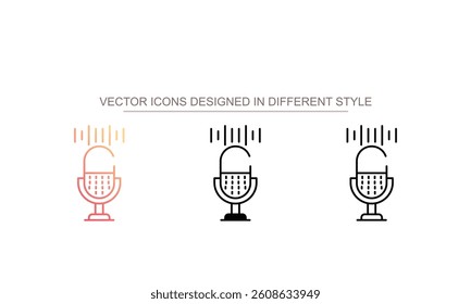 Recorder icon design with white background stock illustration