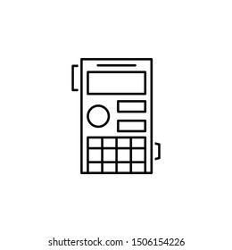 Recorder icon. Element of news thin line icon