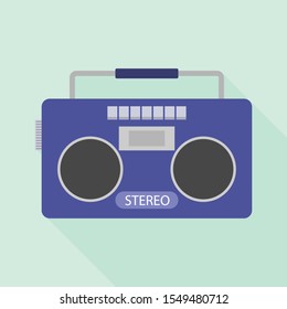 Recorder icon. Flat illustration of recorder vector icon for web design
