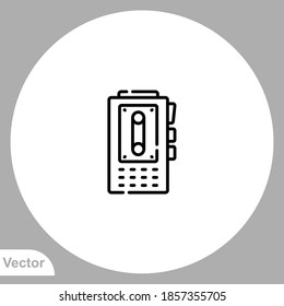 Recorder icon sign vector,Symbol, logo illustration for web and mobile
