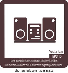 Recorder isolated vector icon