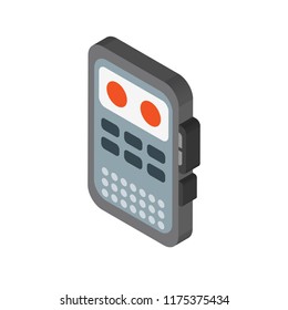 Recorder isometric left top view 3D icon