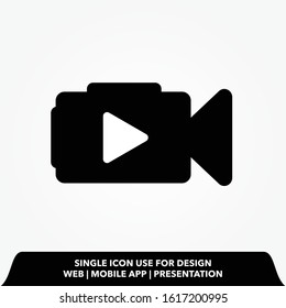 recorder player video icon vector  illustration