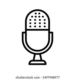 recorder thin line vector icon