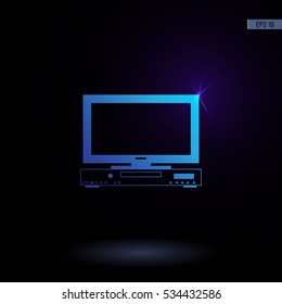 Recorder vector icon. Graphic symbol for web design, logo.
