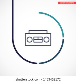 Recorder Vector icon . Lorem Ipsum Illustration design