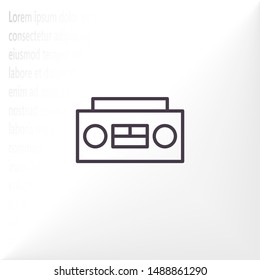 Recorder Vector icon . Lorem Ipsum Illustration design