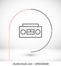 Recorder Vector icon . Lorem Ipsum Illustration design