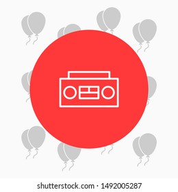 Recorder Vector icon . Lorem Ipsum Illustration design