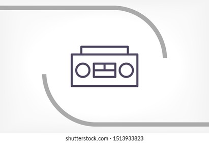 Recorder Vector icon . Lorem Ipsum Illustration design