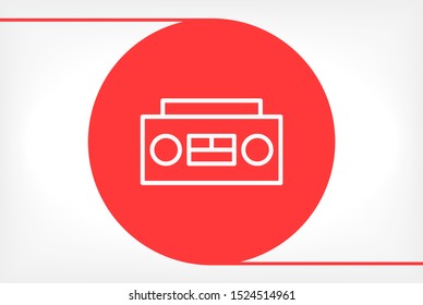 Recorder Vector icon . Lorem Ipsum Illustration design