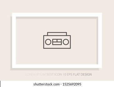 Recorder Vector icon . Lorem Ipsum Illustration design
