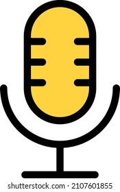 recording audio Icon isolated on white background. Vector illustration. Eps10. Vector icon for website design and app