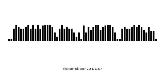 Aufnahme der Tonnachrichtenvorlage. UI-Element der Audioaufzeichnung für Smartphones. Vektorgrafik einzeln auf weißem Hintergrund