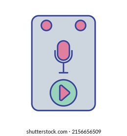 recording device Vector icon which is suitable for commercial work and easily modify or edit it


