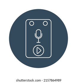 recording device Vector icon which is suitable for commercial work and easily modify or edit it


