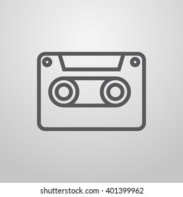 Recording. Dictaphone. Music player. Vector.