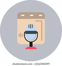 Aufnahme eines flachen Vektorsymbol-Designs