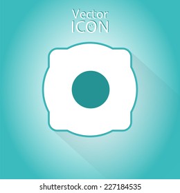 Recording icon. Flat style. Made in vector