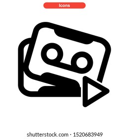 recording icon isolated sign symbol vector illustration - high quality black style vector icons
