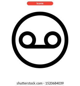 recording icon isolated sign symbol vector illustration - high quality black style vector icons
