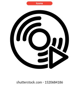 recording icon isolated sign symbol vector illustration - high quality black style vector icons
