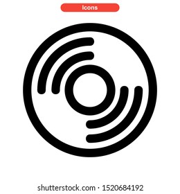 recording icon isolated sign symbol vector illustration - high quality black style vector icons
