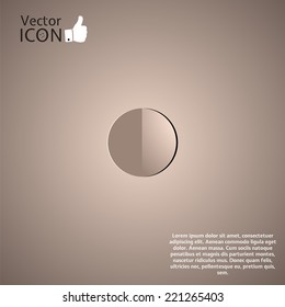 Recording icon on the background. Made in vector