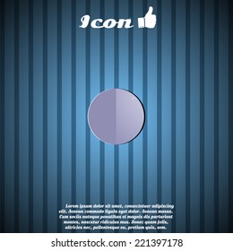 Recording icon on the background. Made in vector