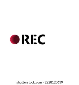 recording icon vector design templates