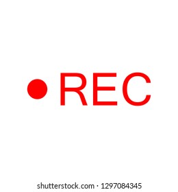 Recording Icon vector illustration