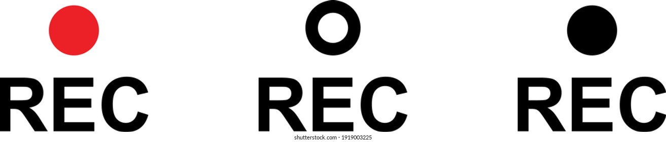 Recording Icon , vector illustration