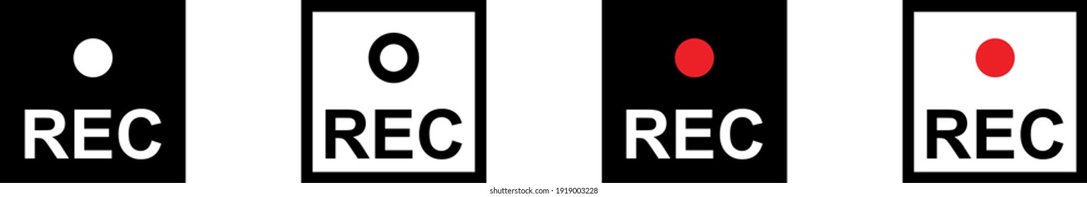 Recording Icon , vector illustration