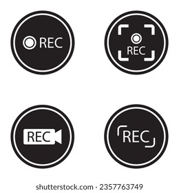Aufnahme-Symbol, Vektorgrafik-Logo