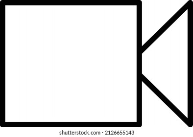 Recording Icon. Video Sign and Symbol for mobile apps and Web Design Element.
