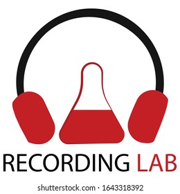 Recording Lab Simple Illustration Clip Art Vector